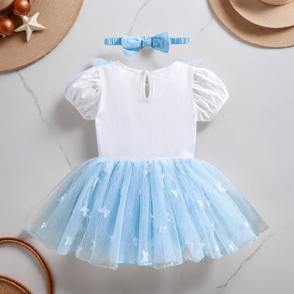 Baby Fairytale Light Blue Tutu Romper