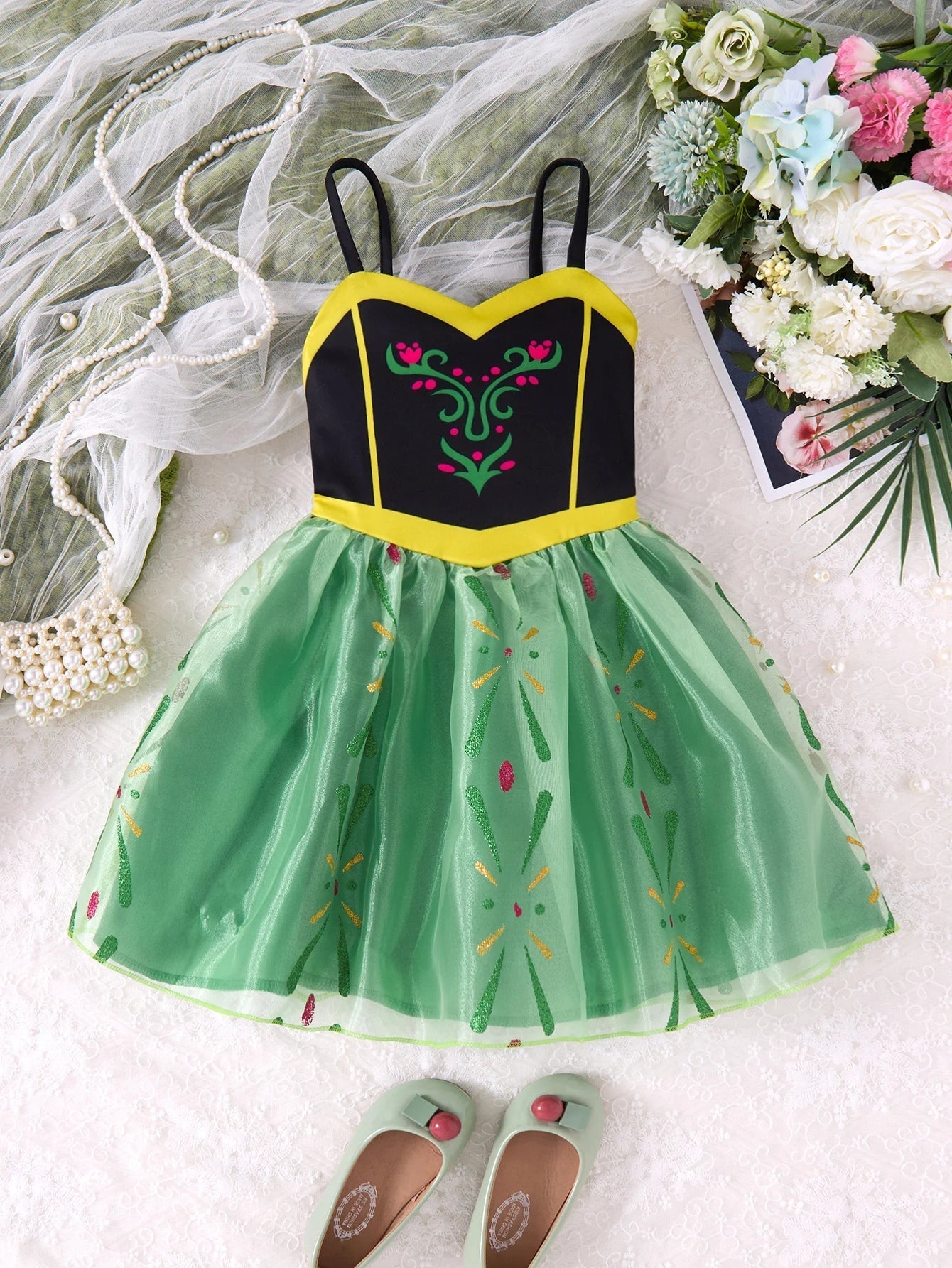 Princess Emerald Green Play Dress