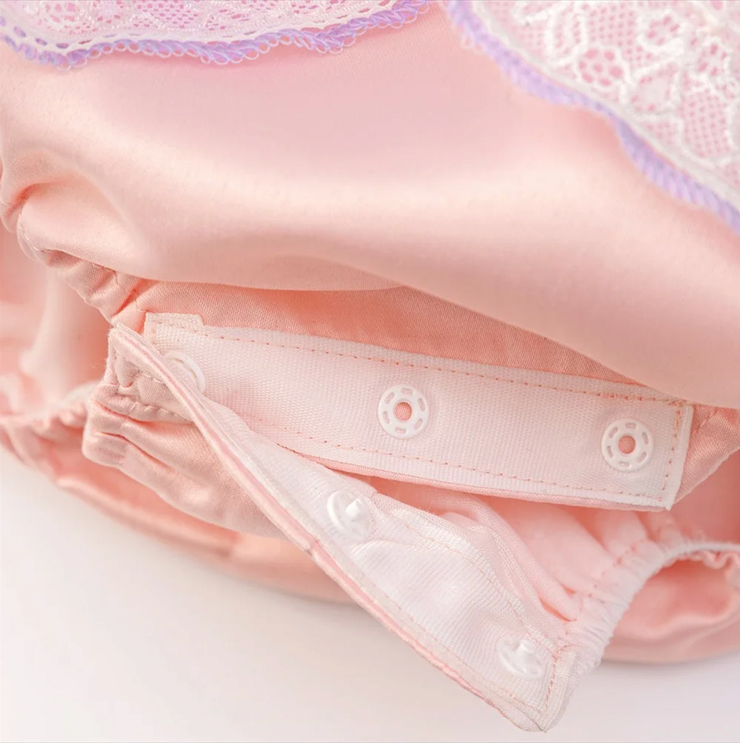 Baby Girl Princess Romper – Lavender & Pink