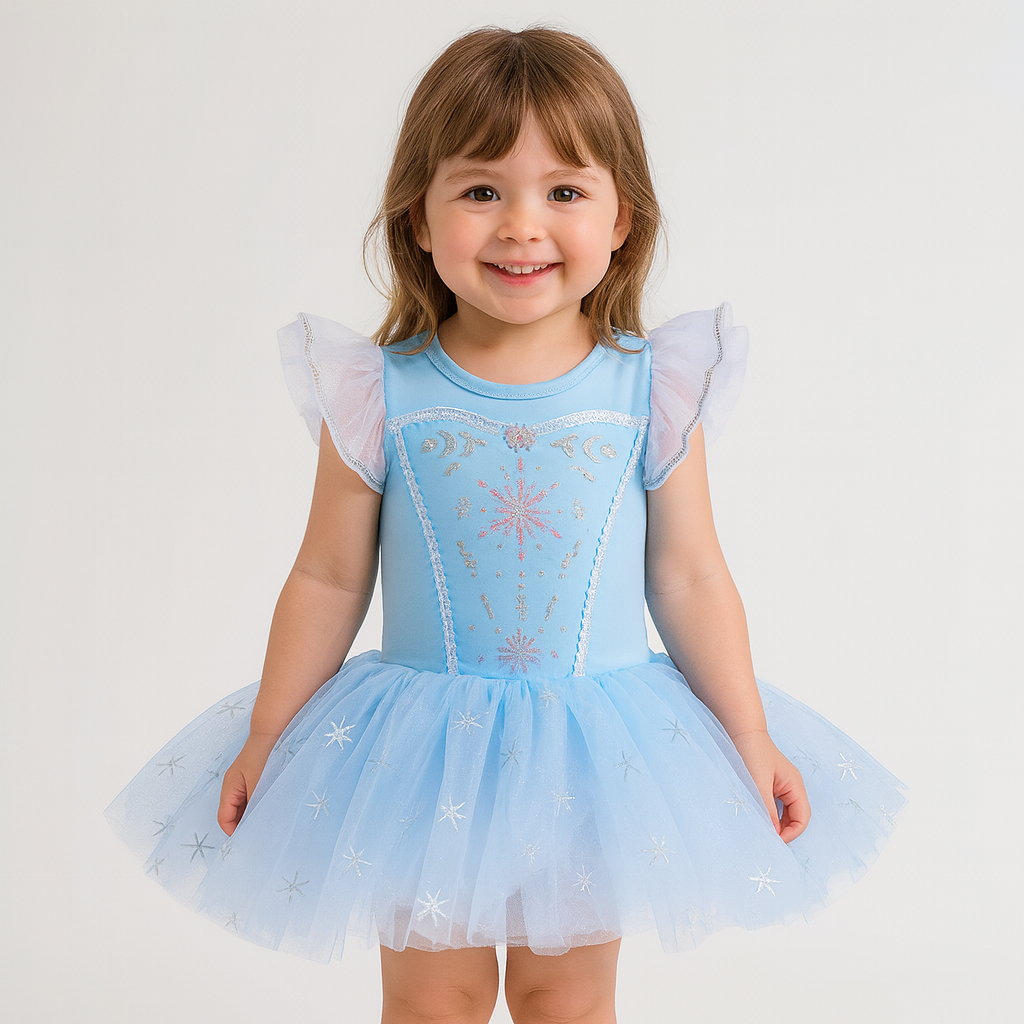Princess Snowflake Star Tutu Dress