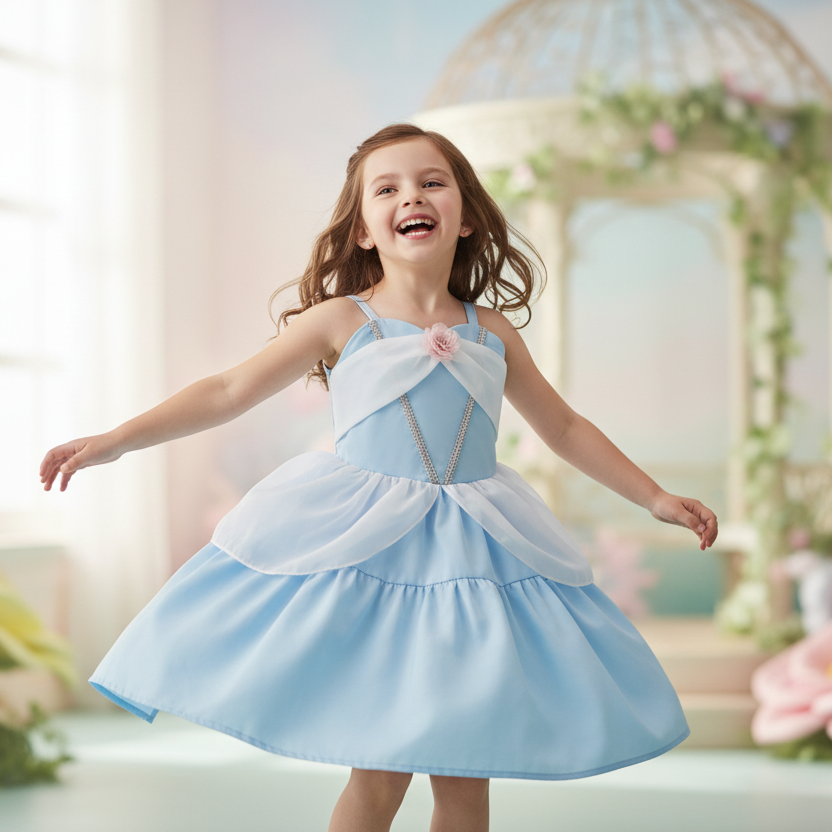 Princess Blue Fairytale Play Dress