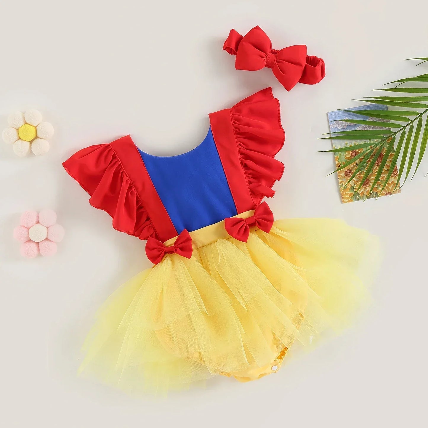 Baby Fairytale Ruffle Suspender Romper